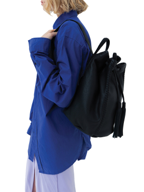 ΓΥΝΑΙΚΕΙΟ ΔΕΡΜΑΤΙΝΟ ΣΑΚΙΔΙΟ ΠΛΑΤΗΣ | Μαύρο