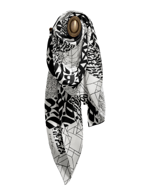 ΜΕΤΑΞΩΤΟ ΜΑΝΤΙΛΙ A CALLIMETRIC SPACE | Γκρι Σκούρο ONE SIZE