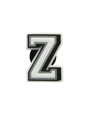 JIBBITZ™ CHARMS LETTER Z | Ασπρόμαυρο UNIQUE ONE SIZE