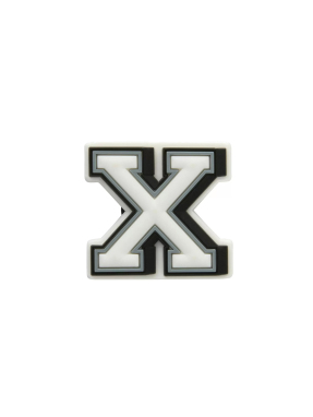 JIBBITZ™ CHARMS LETTER X | Ασπρόμαυρο UNIQUE ONE SIZE