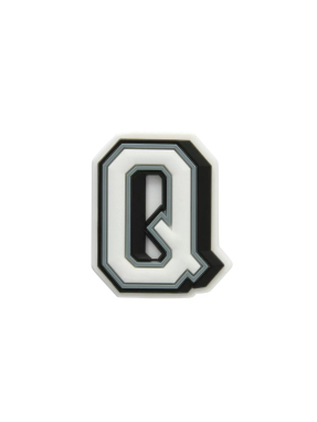 JIBBITZ™ CHARMS LETTER Q | Ασπρόμαυρο UNIQUE ONE SIZE