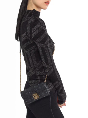 ΓΥΝΑΙΚΕΙΟ CLUTCH ΜΕ ΑΛΥΣΙΔΑ TRACY LARGE | Μαύρο