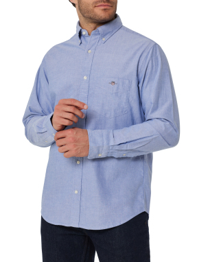 ΑΝΔΡΙΚΟ OXFORD ΠΟΥΚΑΜΙΣΟ | Μπλε Ανοιχτό XXL