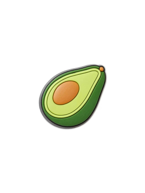 JIBBITZ™ CHARMS BRIGHT AVOCADO | Πράσινο UNIQUE ONE SIZE