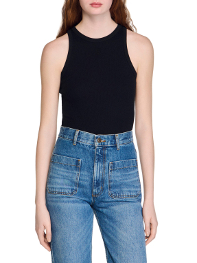 ΓΥΝΑΙΚΕΙΟ ΑΜΑΝΙΚΟ ΤΟΠ | Μαύρο XS