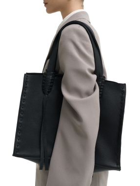 ΓΥΝΑΙΚΕΙΑ ΔΕΡΜΑΤΙΝΗ ΤΣΑΝΤΑ ARA MEDIUM TOTE | Μαύρο