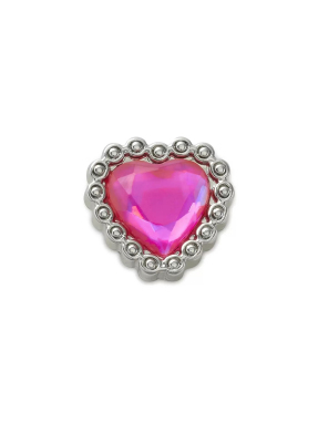JIBBITZ™ CHARMS GORGEOUS HEART GEM | Φούξια UNIQUE ONE SIZE