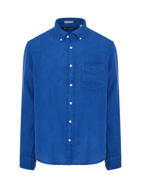 ΑΝΔΡΙΚΟ ΛΙΝΟ ΠΟΥΚΑΜΙΣΟ | Μπλε Σκούρο S