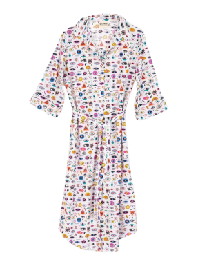 ΜΙΝΤΙ ΦΟΡΕΜΑ ΜΕ ΜΟΤΙΒΟ | Πολύχρωμο ONE SIZE