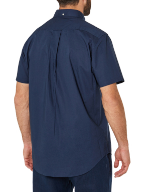 ΑΝΔΡΙΚΟ ΚΟΝΤΟΜΑΝΙΚΟ ΠΟΥΚΑΜΙΣΟ POPLIN | Μπλε Σκούρο M