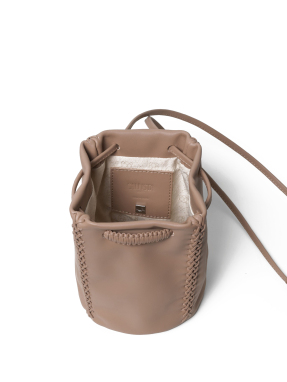 ΓΥΝΑΙΚΕΙΑ ΔΕΡΜΑΤΙΝΗ ΤΣΑΝΤΑ ΧΙΑΣΤΙ POUCH | Nude
