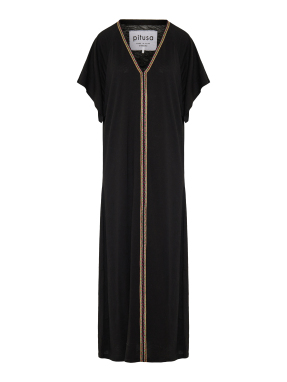 ΜΑΞΙ ΦΟΡΕΜΑ ΠΑΡΑΛΙΑΣ PIMA ABAYA | Μαύρο M/L