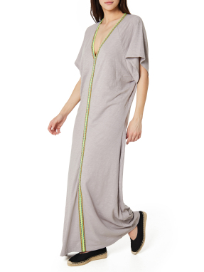 ΜΑΞΙ ΦΟΡΕΜΑ ΠΑΡΑΛΙΑΣ PIMA ABAYA | Γκρι M/L