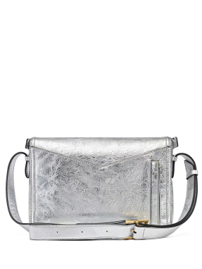 ΓΥΝΑΙΚΕΙΑ ΔΕΡΜΑΤΙΝΗ ΤΣΑΝΤΑ ΧΙΑΣΤΙ DIAMOND | Ασημί