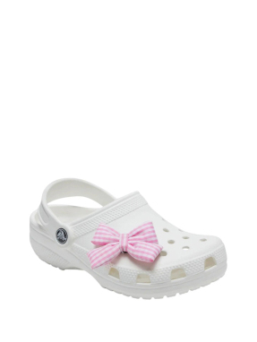 JIBBITZ™ CHARMS CHECKERBOARD BOW | Ροζ UNIQUE ONE SIZE