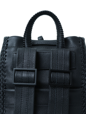 ΓΥΝΑΙΚΕΙΟ ΔΕΡΜΑΤΙΝΟ ΣΑΚΙΔΙΟ ΠΛΑΤΗΣ MINI | Μαύρο