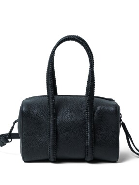 ΓΥΝΑΙΚΕΙΑ ΔΕΡΜΑΤΙΝΗ ΤΣΑΝΤΑ ΧΕΙΡΟΣ MINI BOWLING | Μαύρο