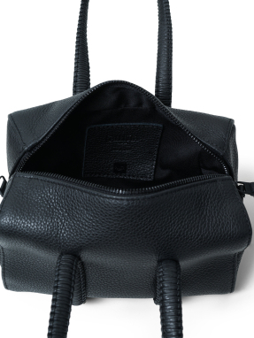 ΓΥΝΑΙΚΕΙΑ ΔΕΡΜΑΤΙΝΗ ΤΣΑΝΤΑ ΧΕΙΡΟΣ MINI BOWLING | Μαύρο