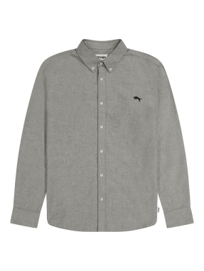 ΑΝΔΡΙΚΟ ΠΟΥΚΑΜΙΣΟ ΜΕ ΛΟΓΟΤΥΠΟ | Γκρι XXL