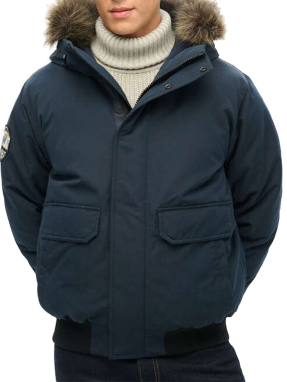 ΑΝΔΡΙΚΟ ΜΠΟΥΦΑΝ EVEREST FAUX FUR BOMBER | Μπλε Σκούρο S