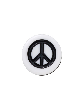 JIBBITZ™ CHARMS PEACE SIGN TINY FRIENDSHIP | Ασπρόμαυρο UNIQUE ONE SIZE