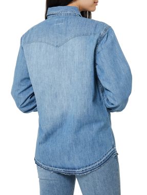 ΓΥΝΑΙΚΕΙΟ DENIM OVERSHIRT | Γαλάζιο S