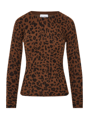 ΓΥΝΑΙΚΕΙΟ ΠΟΥΛΟΒΕΡ BIBI LEO | Καφέ S/M