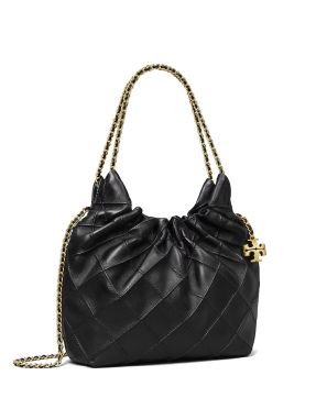 ΓΥΝΑΙΚΕΙΑ ΔΕΡΜΑΤΙΝΗ ΤΣΑΝΤΑ FLEMING SOFT HOBO MINI | Μαύρο