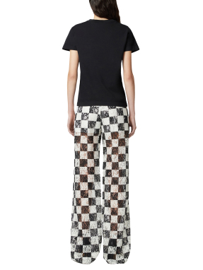 ΓΥΝΑΙΚΕΙΟ T-SHIRT ΜΕ ΛΟΓΟΤΥΠΟ BASICO | Μαύρο S