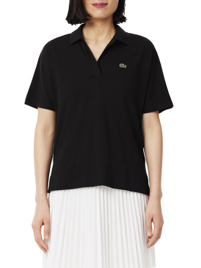 ΓΥΝΑΙΚΕΙΑ ΚΟΝΤΟΜΑΝΙΚΗ ΜΠΛΟΥΖΑ FLUID PIQUE POLO | Μαύρο S