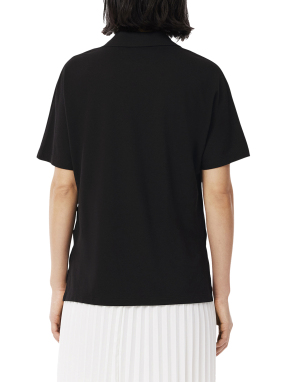 ΓΥΝΑΙΚΕΙΑ ΚΟΝΤΟΜΑΝΙΚΗ ΜΠΛΟΥΖΑ FLUID PIQUE POLO | Μαύρο S