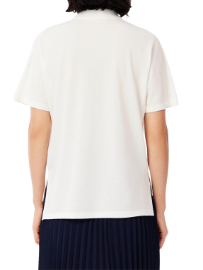 ΓΥΝΑΙΚΕΙΑ ΚΟΝΤΟΜΑΝΙΚΗ ΜΠΛΟΥΖΑ FLUID PIQUE POLO | Λευκό S