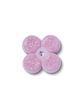 JIBBITZ™ CHARMS TINY PURPLE GLITTER FLOWER | Μωβ UNIQUE ONE SIZE
