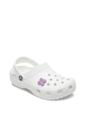 JIBBITZ™ CHARMS TINY PURPLE GLITTER FLOWER | Μωβ UNIQUE ONE SIZE