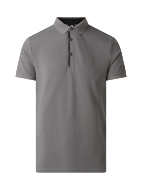 ΑΝΔΡΙΚΟ T-SHIRT PREMIUM SLIM POLO | Γκρι Σκούρο M