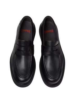 ΑΝΔΡΙΚΑ ΔΕΡΜΑΤΙΝΑ ΜΟΚΑΣΙΝΙΑ NORMAN | Μαύρο 44