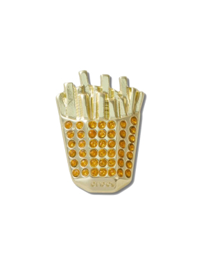 JIBBITZ™ CHARMS GOLD FRENCH FRIES | Χρυσό UNIQUE ONE SIZE