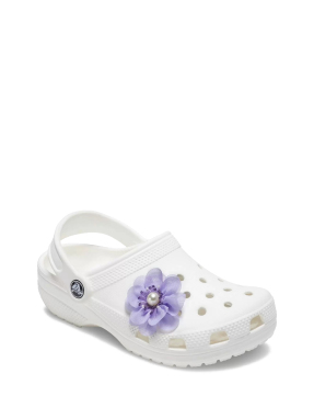 JIBBITZ™ CHARMS BLUE FABRIC FLOWER WITH PEARL | Μωβ UNIQUE ONE SIZE