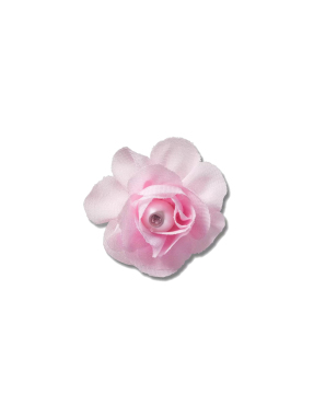 JIBBITZ™ CHARMS PINK FABRIC FLOWER WITH PEARL | Ροζ UNIQUE ONE SIZE