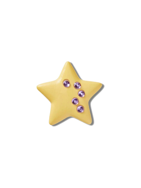 JIBBITZ™ CHARMS DREAMSICLE SPARKLY GEM STAR | Κίτρινο UNIQUE ONE SIZE