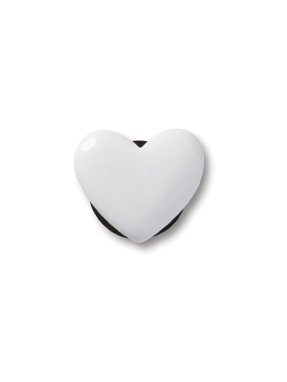 JIBBITZ™ CHARMS TINY WHITE HEART | Λευκό UNIQUE ONE SIZE