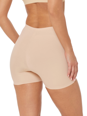 ΓΥΝΑΙΚΕΙΟ SHORTS LASTEX | Μπεζ XXL