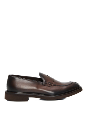 ΑΝΔΡΙΚΑ ΔΕΡΜΑΤΙΝΑ LOAFERS | Καφέ 44