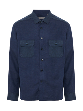 ΑΝΔΡΙΚΟ ΠΟΥΚΑΜΙΣΟ | Μπλε Σκούρο EU 42