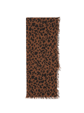 ΓΥΝΑΙΚΕΙΟ ΦΟΥΛΑΡΙ HACHIKO LEOPARD | Καφέ ONE SIZE