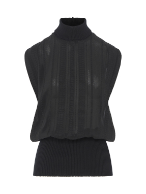 ΓΥΝΑΙΚΕΙΟ ΑΜΑΝΙΚΟ ΤΟΠ SYNERGY | Μαύρο EU 40