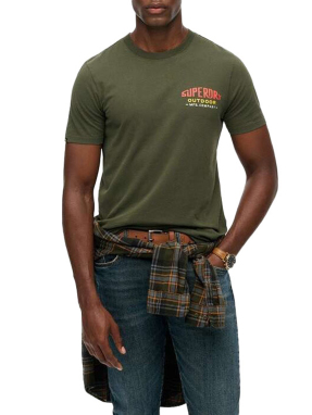 ΑΝΔΡΙΚΟ T-SHIRT MOUNTAIN RELAXED | Λαδί XXL