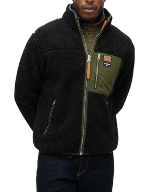 ΑΝΔΡΙΚΗ FLEECE ΖΑΚΕΤΑ VINTAGE RETRO | Μαύρο S