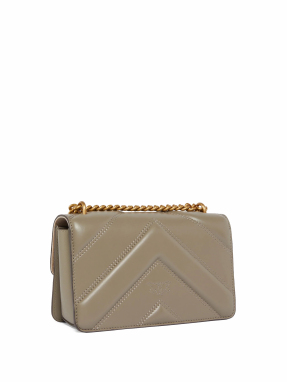 ΓΥΝΑΙΚΕΙΑ ΔΕΡΜΑΤΙΝΗ ΤΣΑΝΤΑ ΩΜΟΥ LOVE ONE MINI | Γκρι