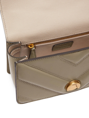 ΓΥΝΑΙΚΕΙΑ ΔΕΡΜΑΤΙΝΗ ΤΣΑΝΤΑ ΩΜΟΥ LOVE ONE MINI | Γκρι